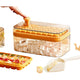 Ice Cube Maker Tray + Storage Box | One-Press Plastic Mold