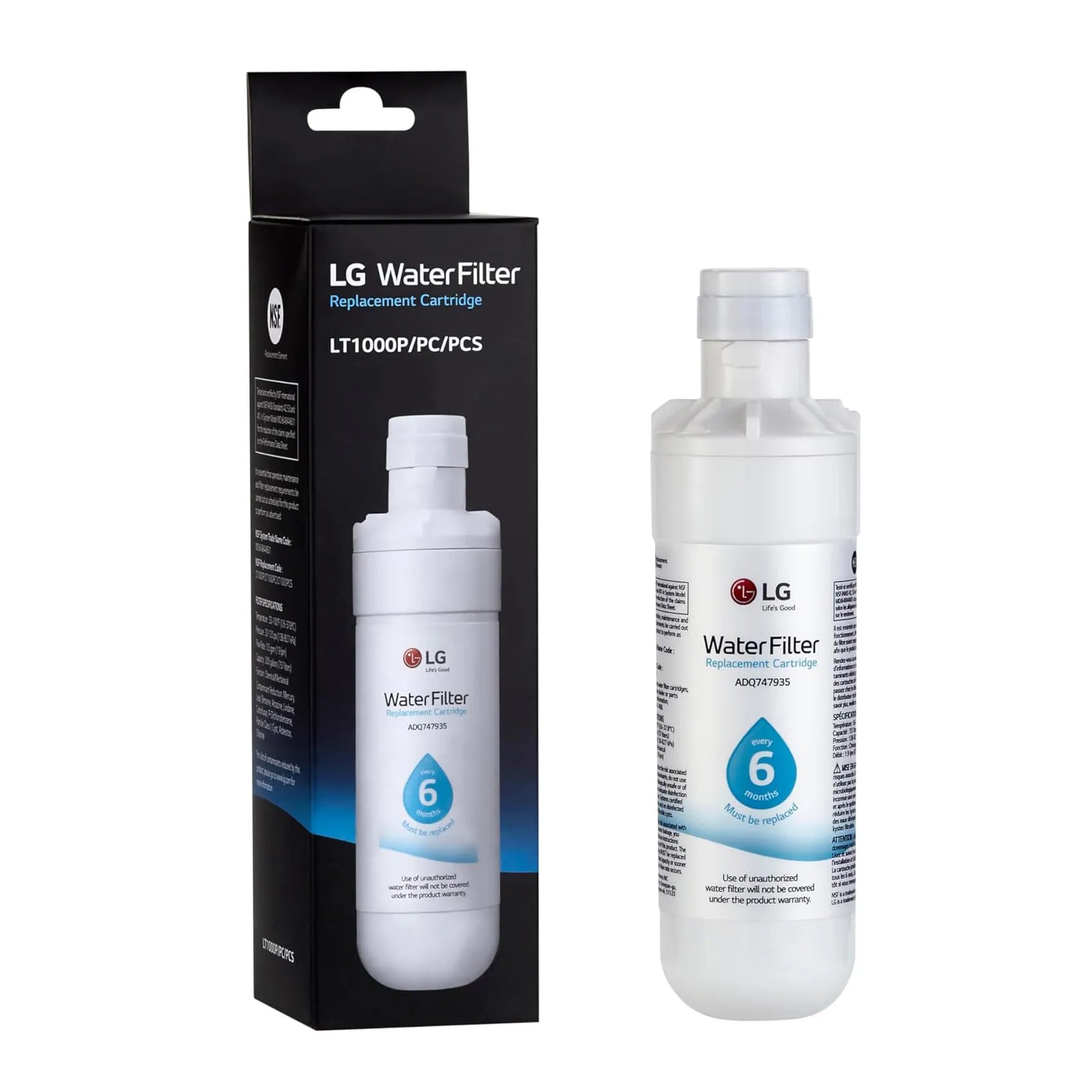 LG LT1000P, PC/PCS ADQ747935, ADQ74793501 Replacement Refrigerator Water Filter