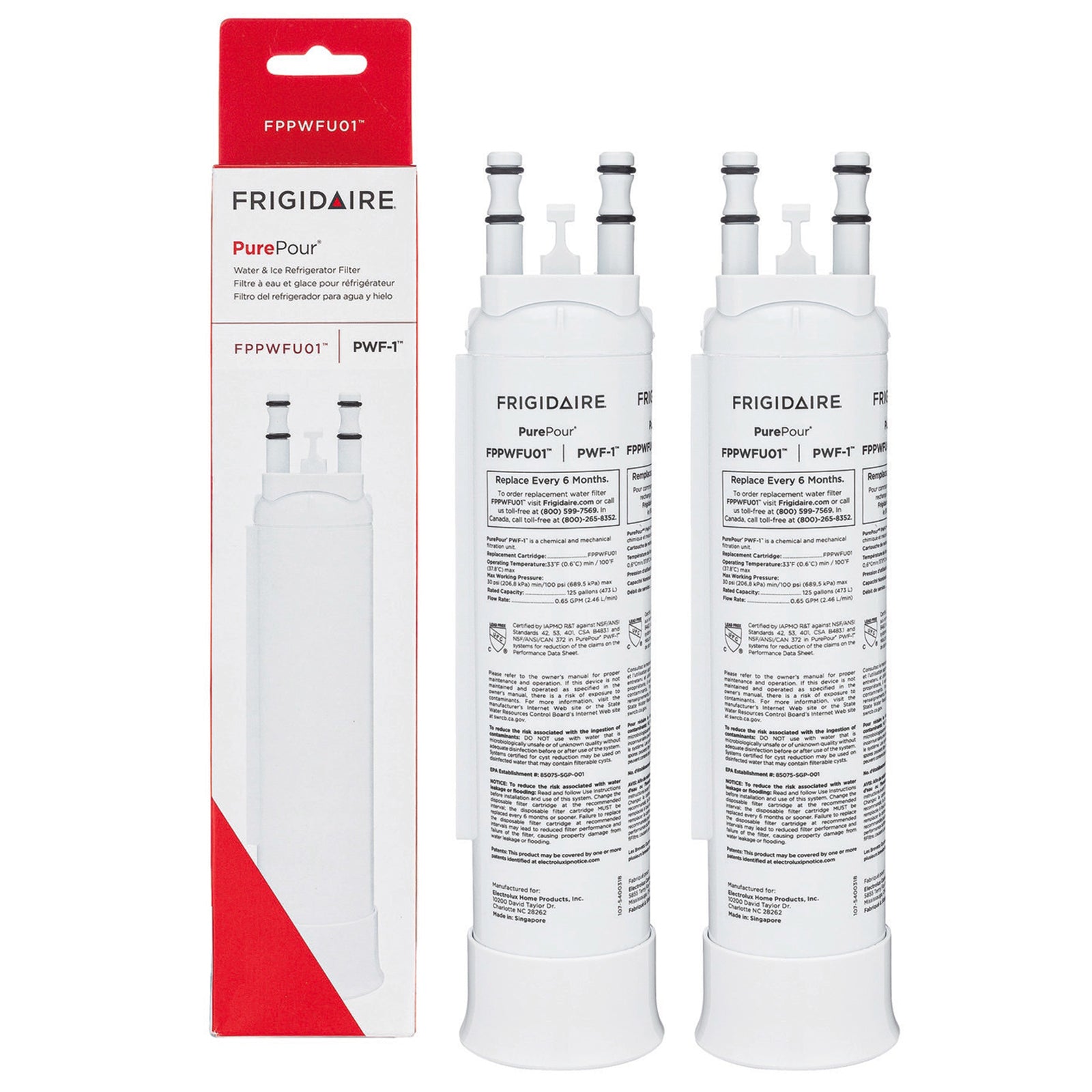 Frigidaire FPPWFU01 PurePour PWF-1 Refrigerator Water Filter