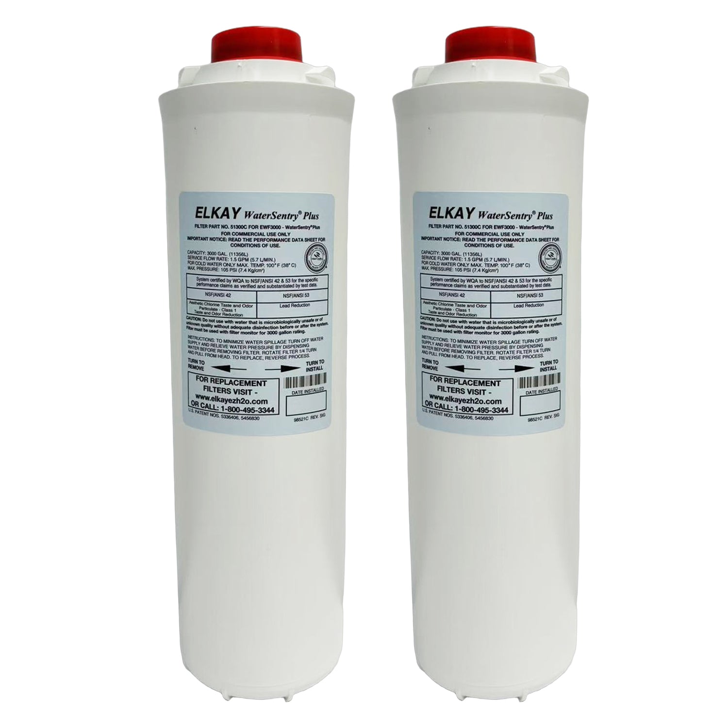 Elkay 51300C Replacement Filter Compatible With ERF750 and 55898C