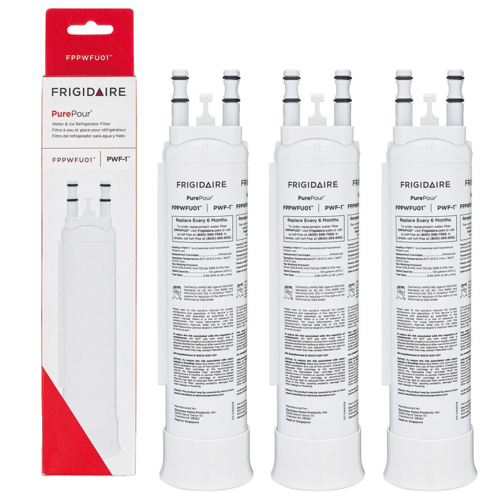 Frigidaire FPPWFU01 PurePour PWF-1 Refrigerator Water Filter