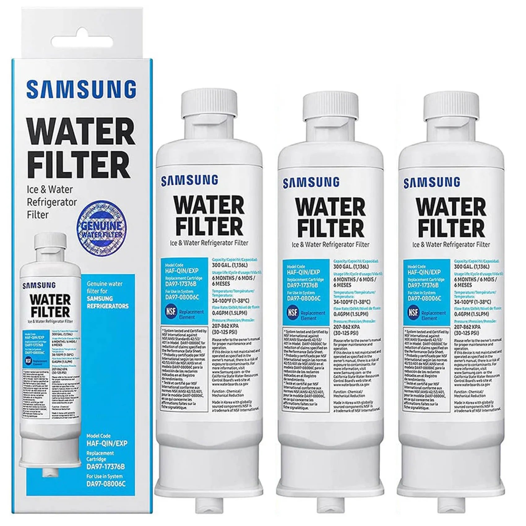 Samsung DA97-17376B HAF-QINEXP Refrigerator Water Filter