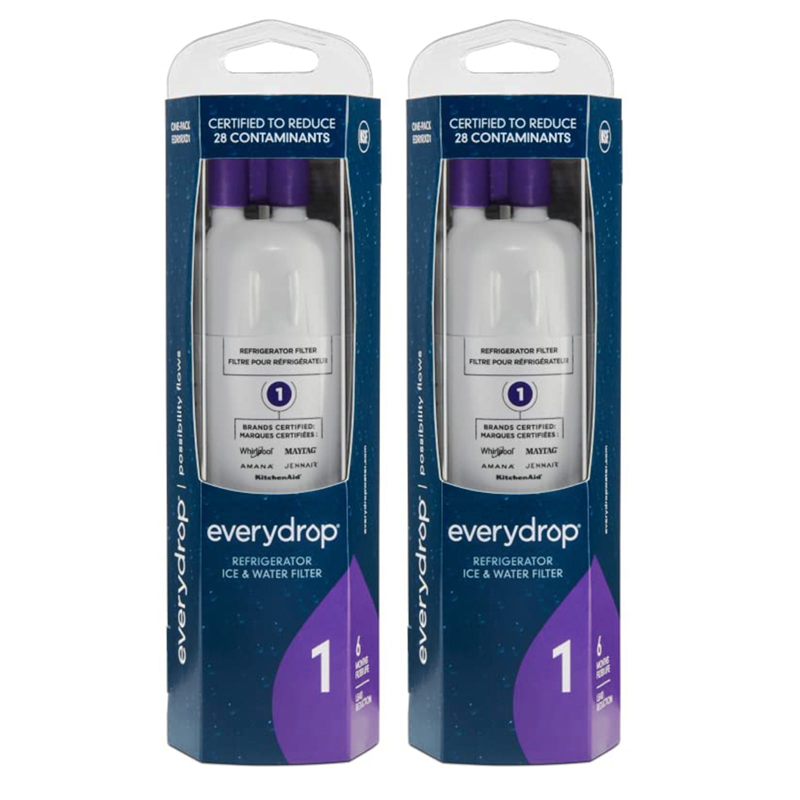 EveryDrop by Whirlpool Ice and Water Refrigerator Filter 1, EDR1RXD1