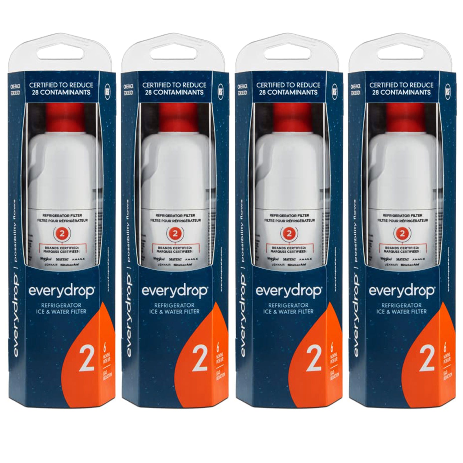 EveryDrop by Whirlpool Ice and Water Refrigerator Filter 2, EDR2RXD1