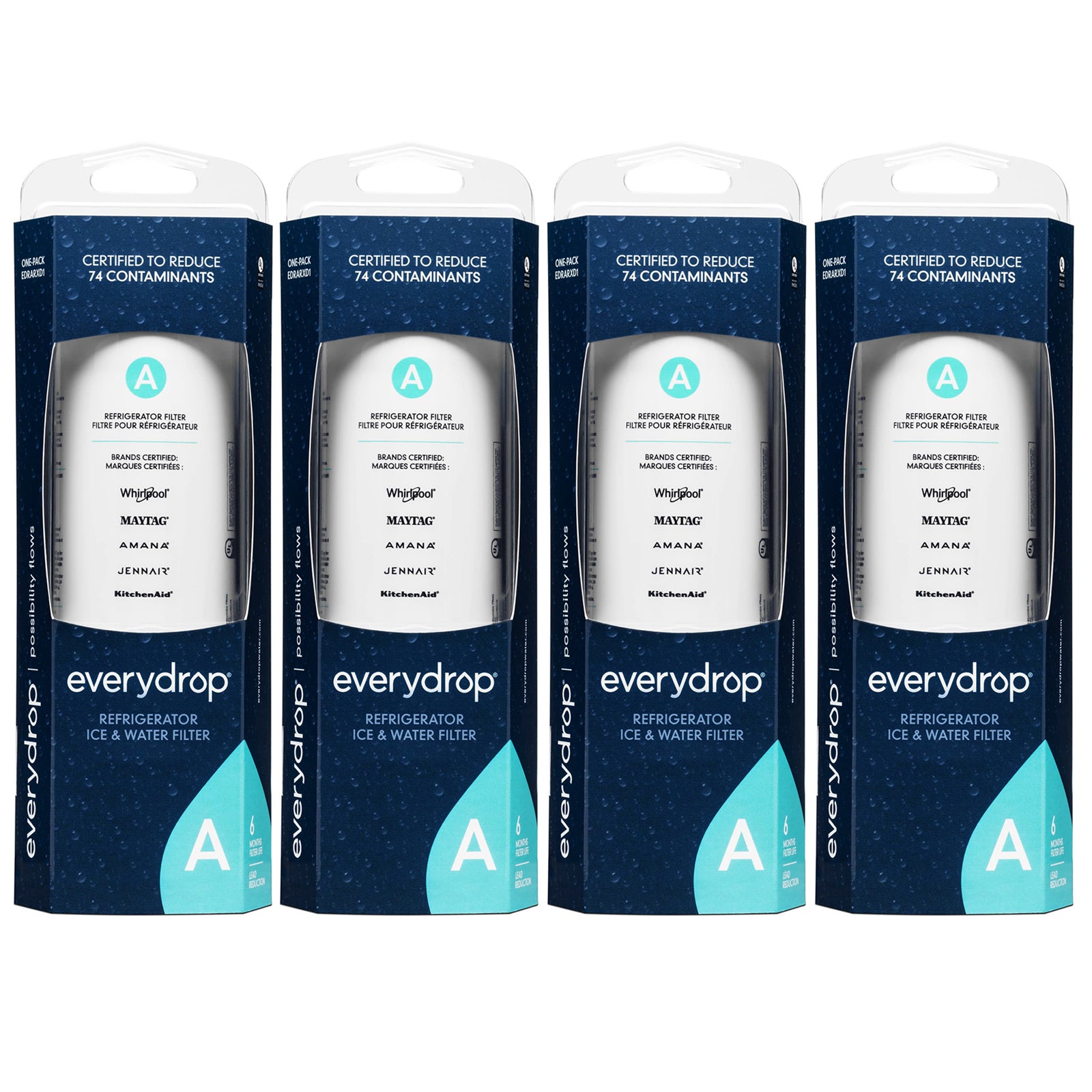 EveryDrop Filter A ,Ice and Whirlpool Refrigerator Water Filter A,EDRARXD1