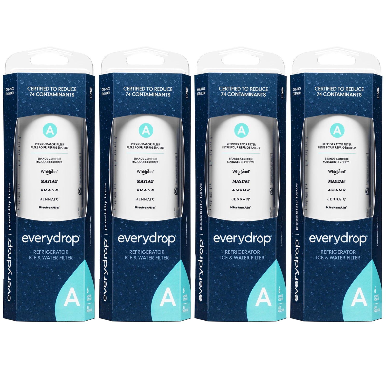 EveryDrop Filter A ,Ice and Whirlpool Refrigerator Water Filter A,EDRARXD1