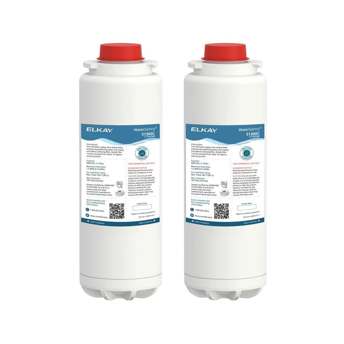 Elkay 51300c Replacement Filter 51300C, ERF750, ,55898C Filter (Bottle Fillers)